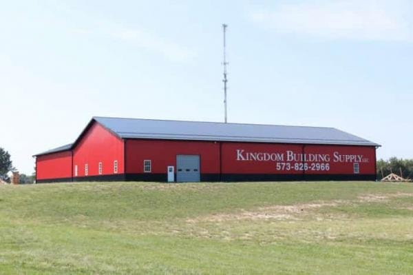 Kingdom Building Supply red building exterior